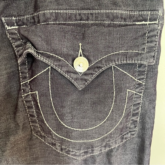 Men’s True Religion Baggy Ribbed Straight Leg Pants Size 90’s Y2K Look 36 X 33 - Picture 12 of 16